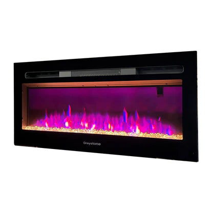Greystone, Electric Fireplace With Crystal Log Set, 31 Inch Length