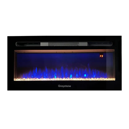 Greystone, Electric Fireplace With Crystal Log Set, 31 Inch Length