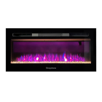 Greystone, Electric Fireplace With Crystal Log Set, 31 Inch Length