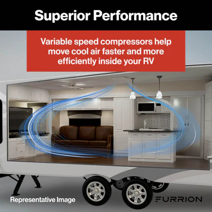 Furrion Chill® Cube 18K BTU Variable Speed Ducted RV Rooftop Air Conditioner (R32) – Black