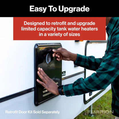 Furrion Tankless Gas Water Heater with Antifreeze Protection – 2.4 GPM, White (#FWH09AFA-AM)