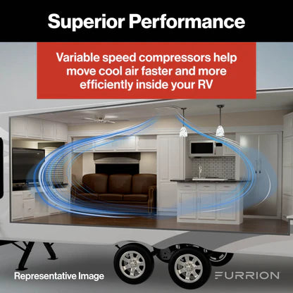 Furrion Chill Cube 18K BTU Variable Speed RV Rooftop AC – Black , Non-Ducted