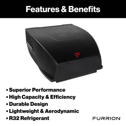 Furrion Chill HE 1500 BTU RV Roof Air Conditioner – Black (R32)