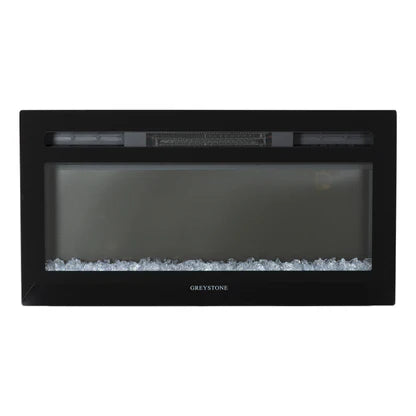 Greystone, Electric Fireplace With Crystal Log Set, 31 Inch Length
