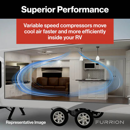 Furrion Chill® Cube 18K BTU Variable Speed Ducted RV Rooftop Air Conditioner (R32) – Black