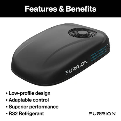 Furrion Chill® HE Low-Profile RV Rooftop Air Conditioner with Heat Pump (R32) 13500 –  Black