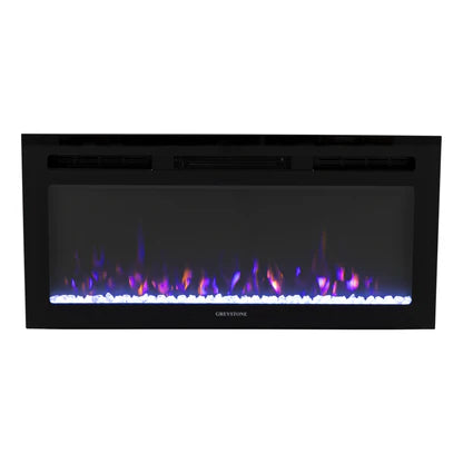 Greystone, Electric Fireplace With Crystal Log Set, 31 Inch Length