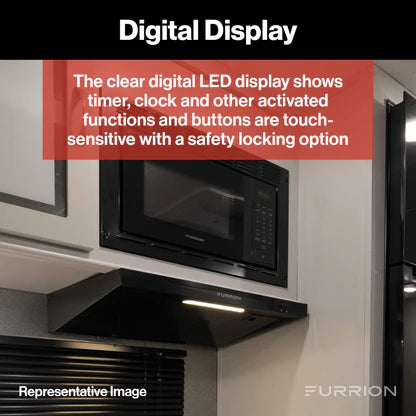 Furrion RV Microwave 0.9 cu. ft, Black – Model FMSN09-BL