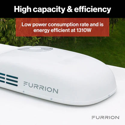Furrion Chill® HE Low-Profile RV Rooftop Air Conditioner with Heat Pump (R32) 15000 – White