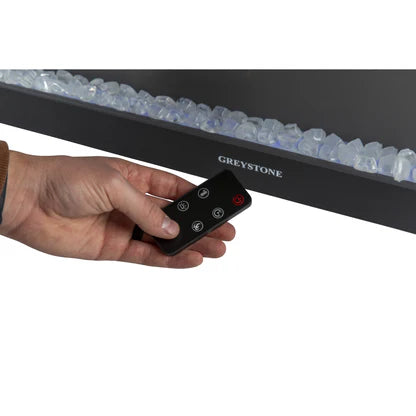 Greystone, Electric Fireplace With Crystal Log Set, 31 Inch Length