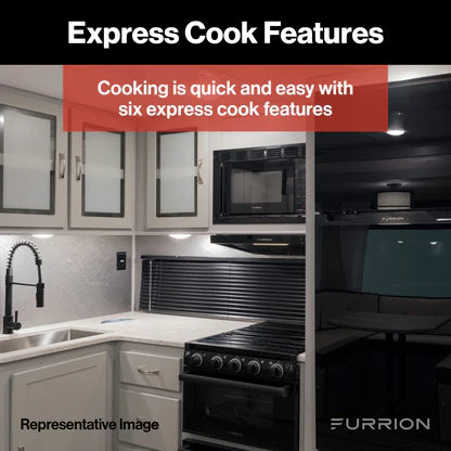 Furrion RV Microwave 0.9 cu. ft, Black – Model FMSN09-BL